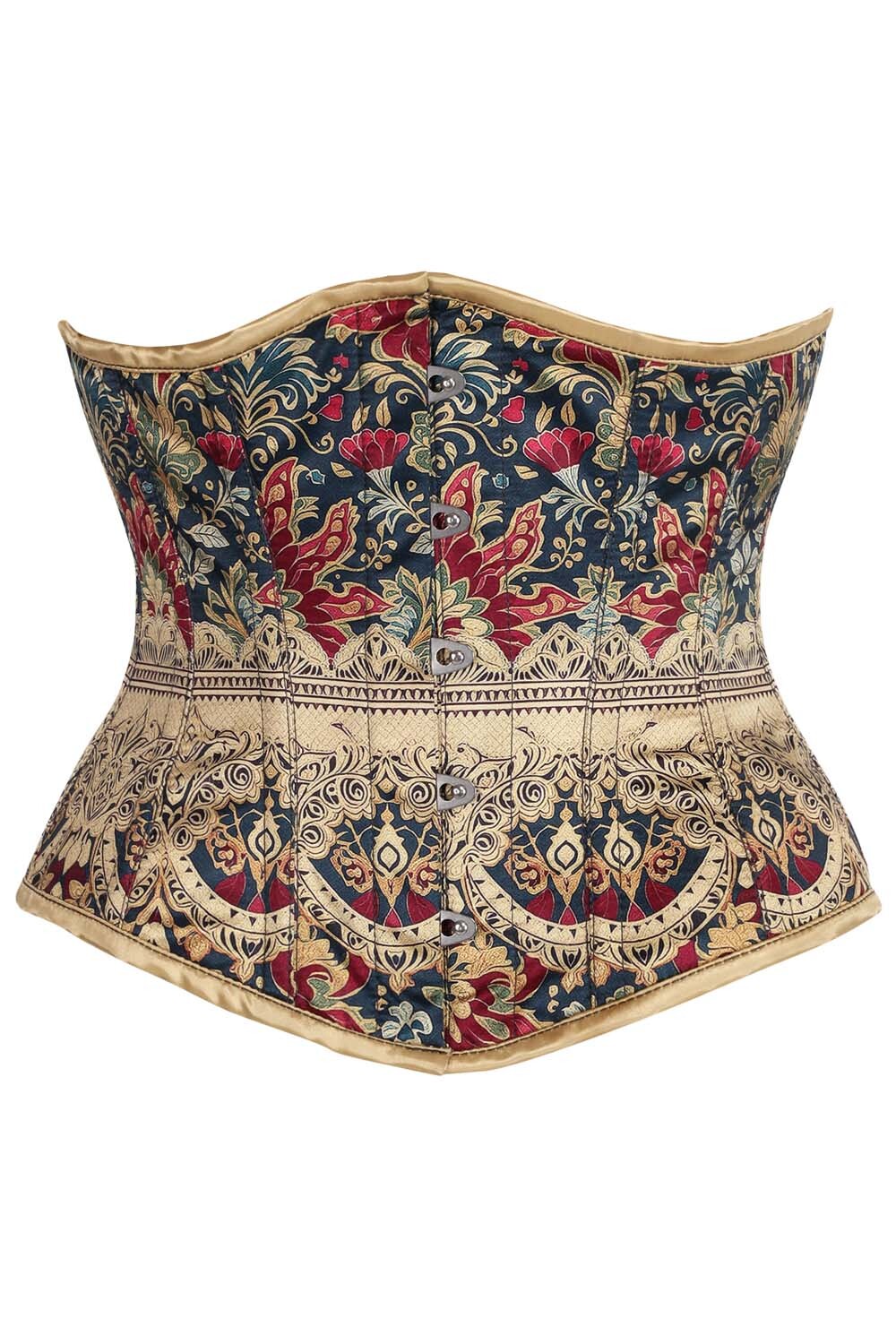 Irvina Floral Satin Underbust Corset