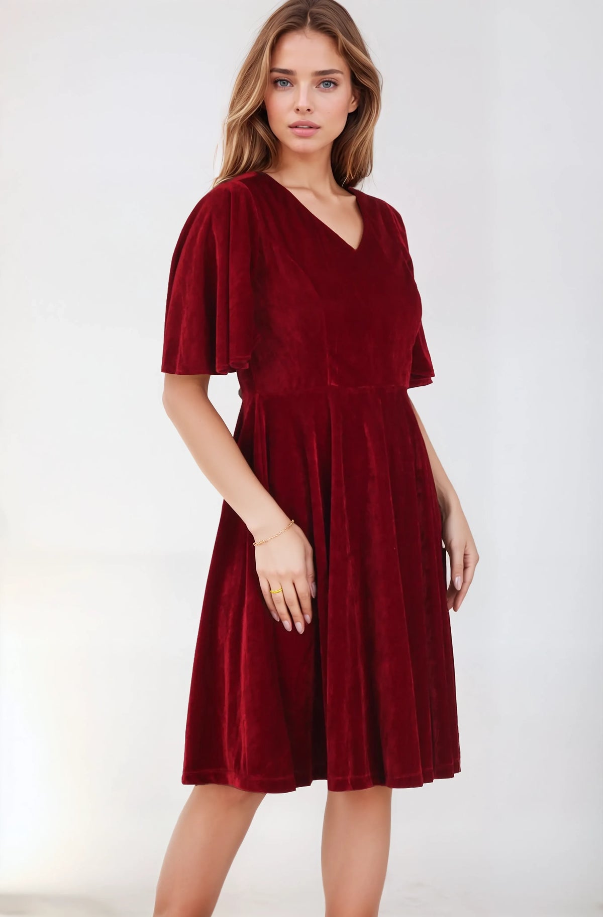 Peearl Fit and Flare Midi Dress