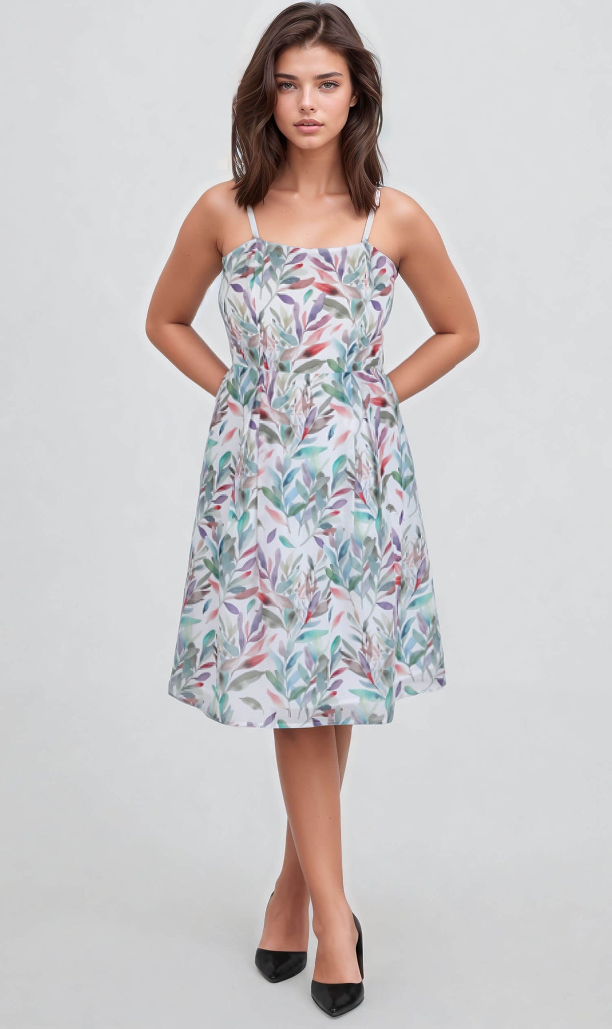 Rochelle Strappy Shoulder Tea Dress