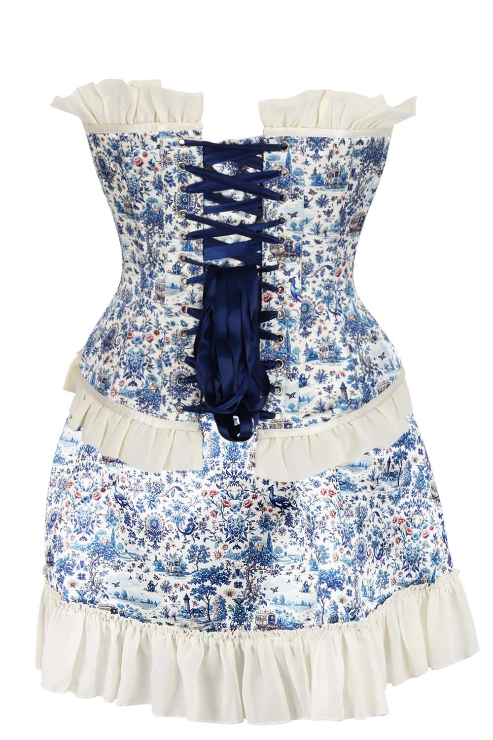 Wilfreda Floral Waist Trainer Corset and Skirt Co-ord Set
