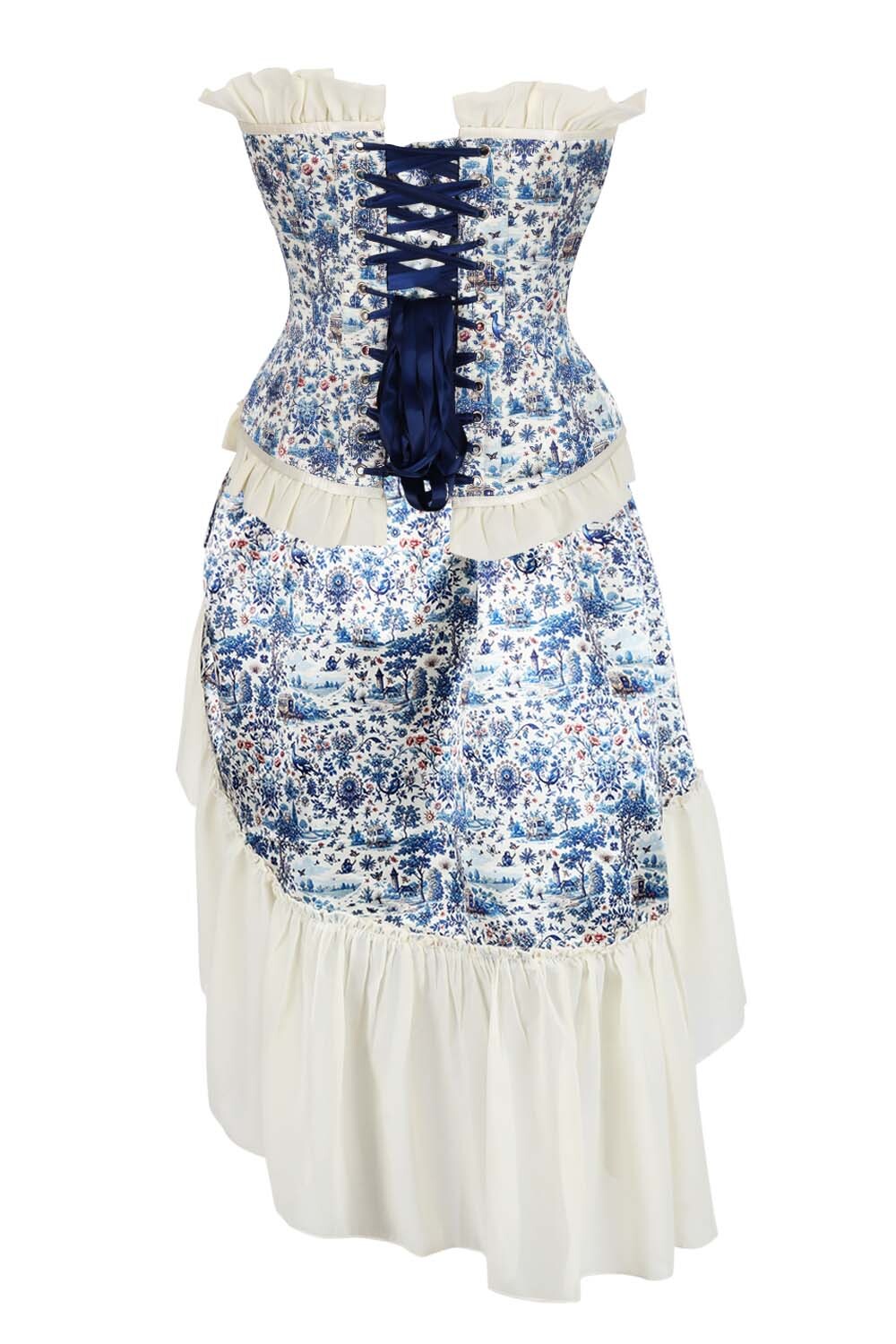 Wilfreda Floral Waist Trainer Corset and Skirt Co-ord Set