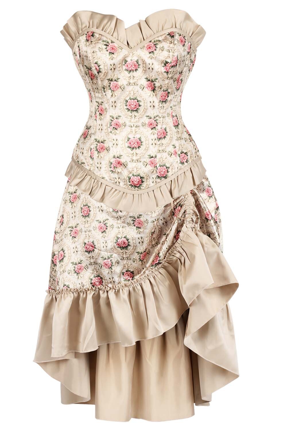 Leanne Rose Overbust Corset and Skirt Co-Ord Set