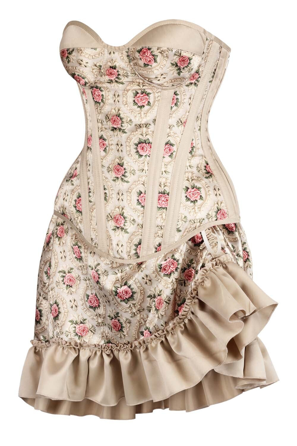 Hollie Rose Overbust Corset and Skirt Co-Ord Set