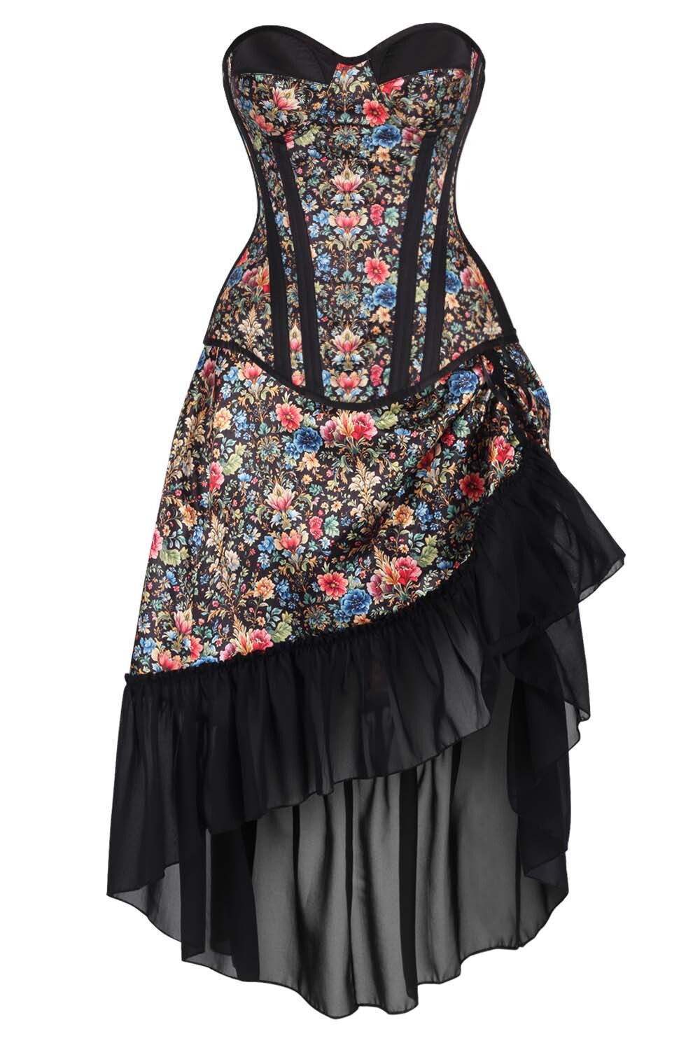Twyla Floral Waist Trainer Corset and Skirt Co-ord Set