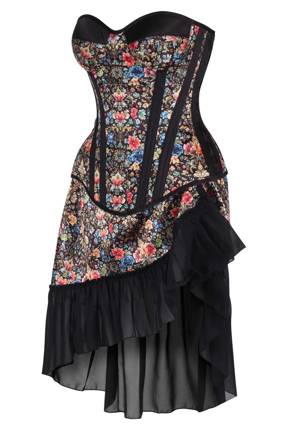 Twyla Floral Waist Trainer Corset and Skirt Co-ord Set