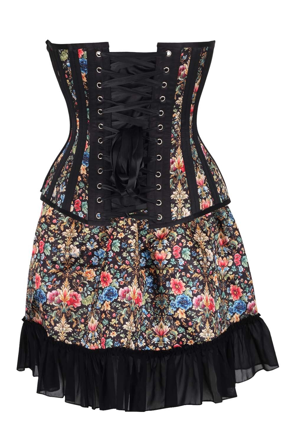 Twyla Floral Waist Trainer Corset and Skirt Co-ord Set