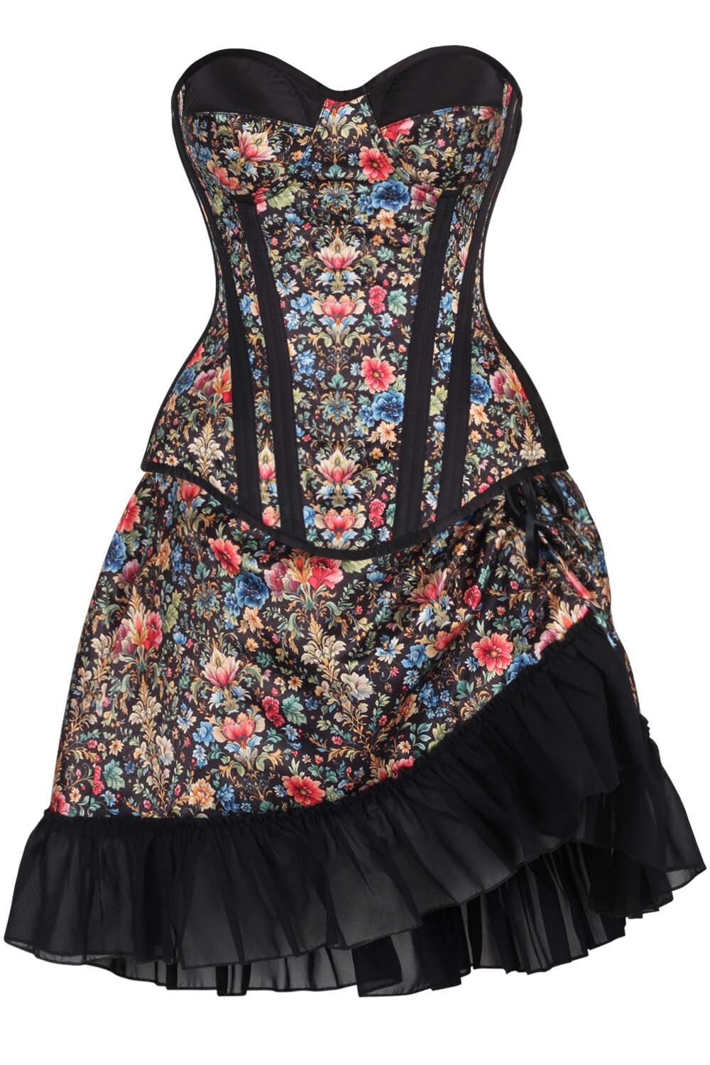 Twyla Floral Waist Trainer Corset and Skirt Co-ord Set