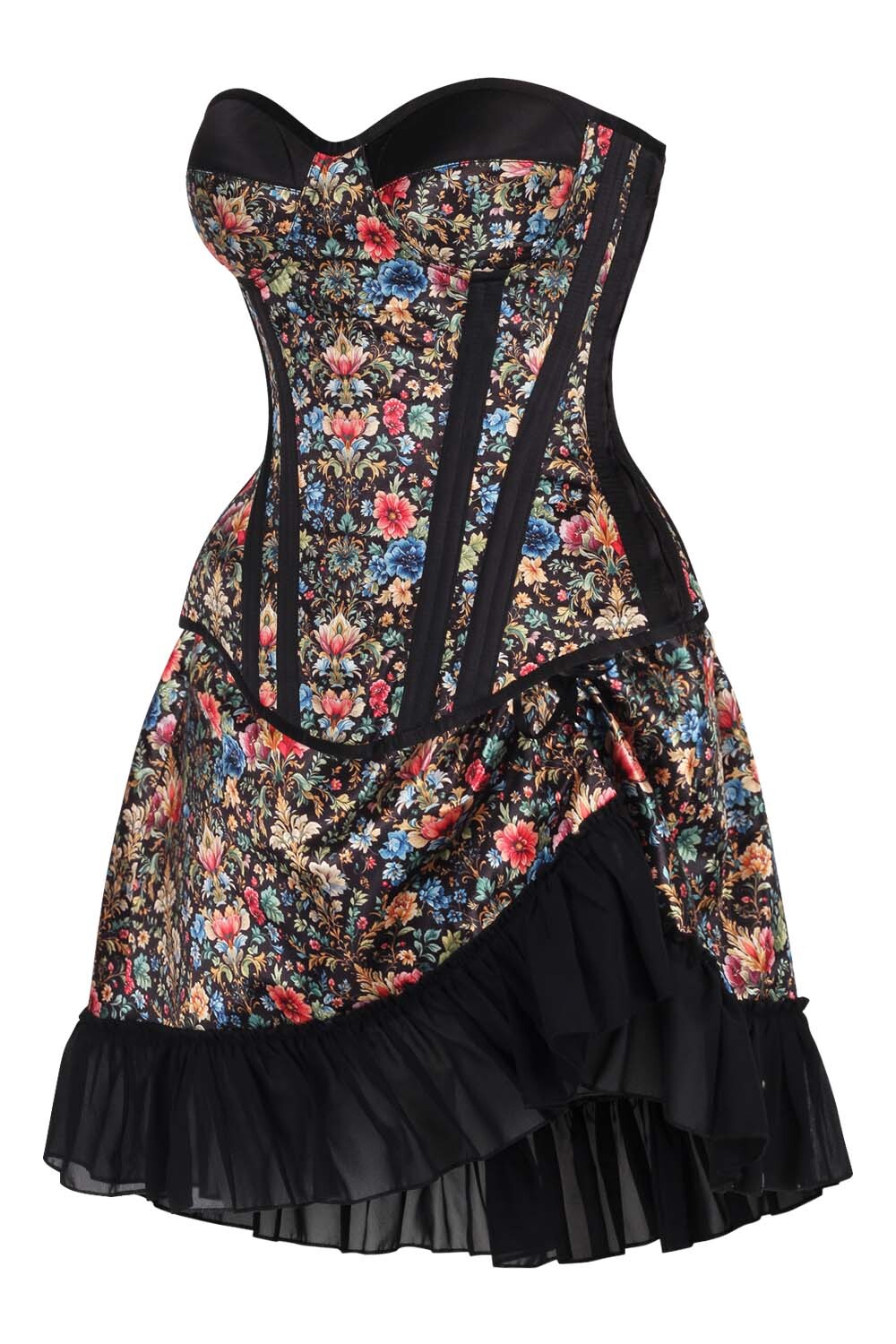 Twyla Floral Waist Trainer Corset and Skirt Co-ord Set