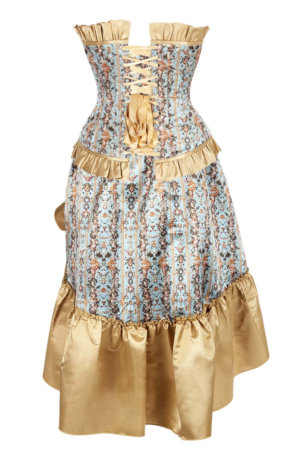 Erda Printed Waist Trainer Corset and Skirt Co-ord Set