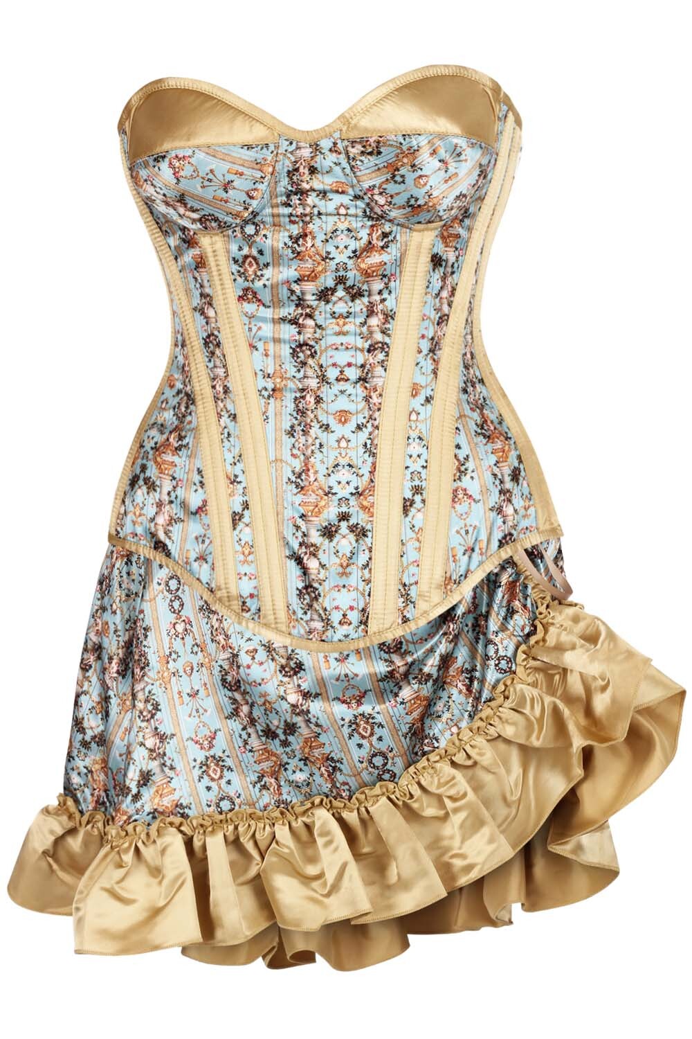 Mabry Baroque Waist Trainer Corset and Skirt Co-ord Set