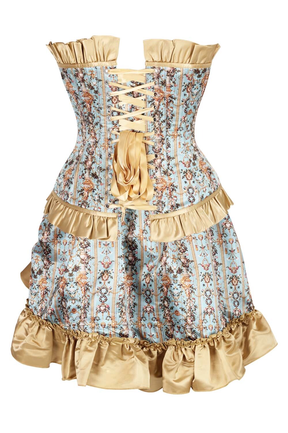Erda Printed Waist Trainer Corset and Skirt Co-ord Set