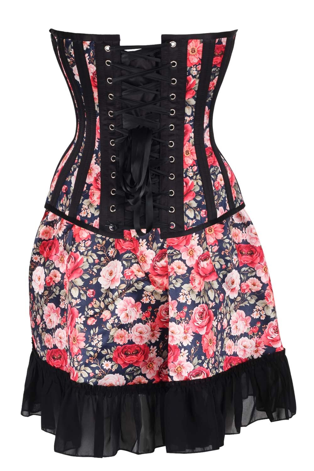 Lynnlee Floral Waist Trainer Corset and Skirt Co-Ord Set