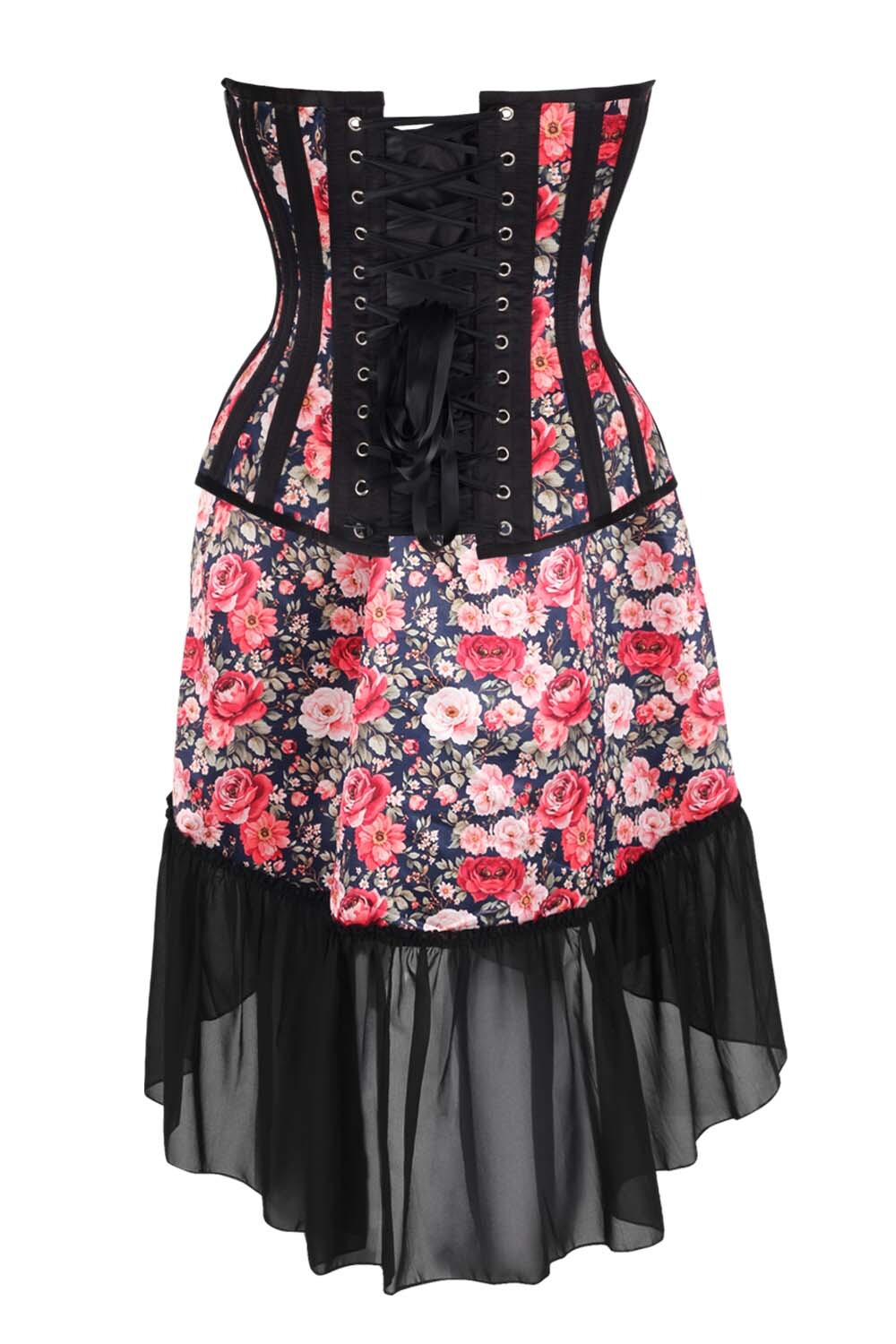 Lynnlee Floral Waist Trainer Corset and Skirt Co-Ord Set
