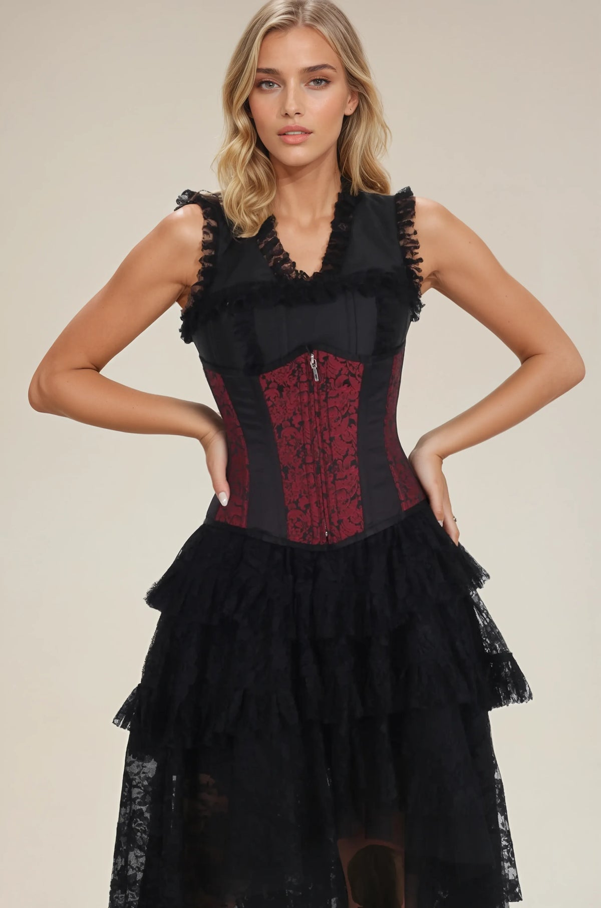 Setsuko Brocade Underbust Corset