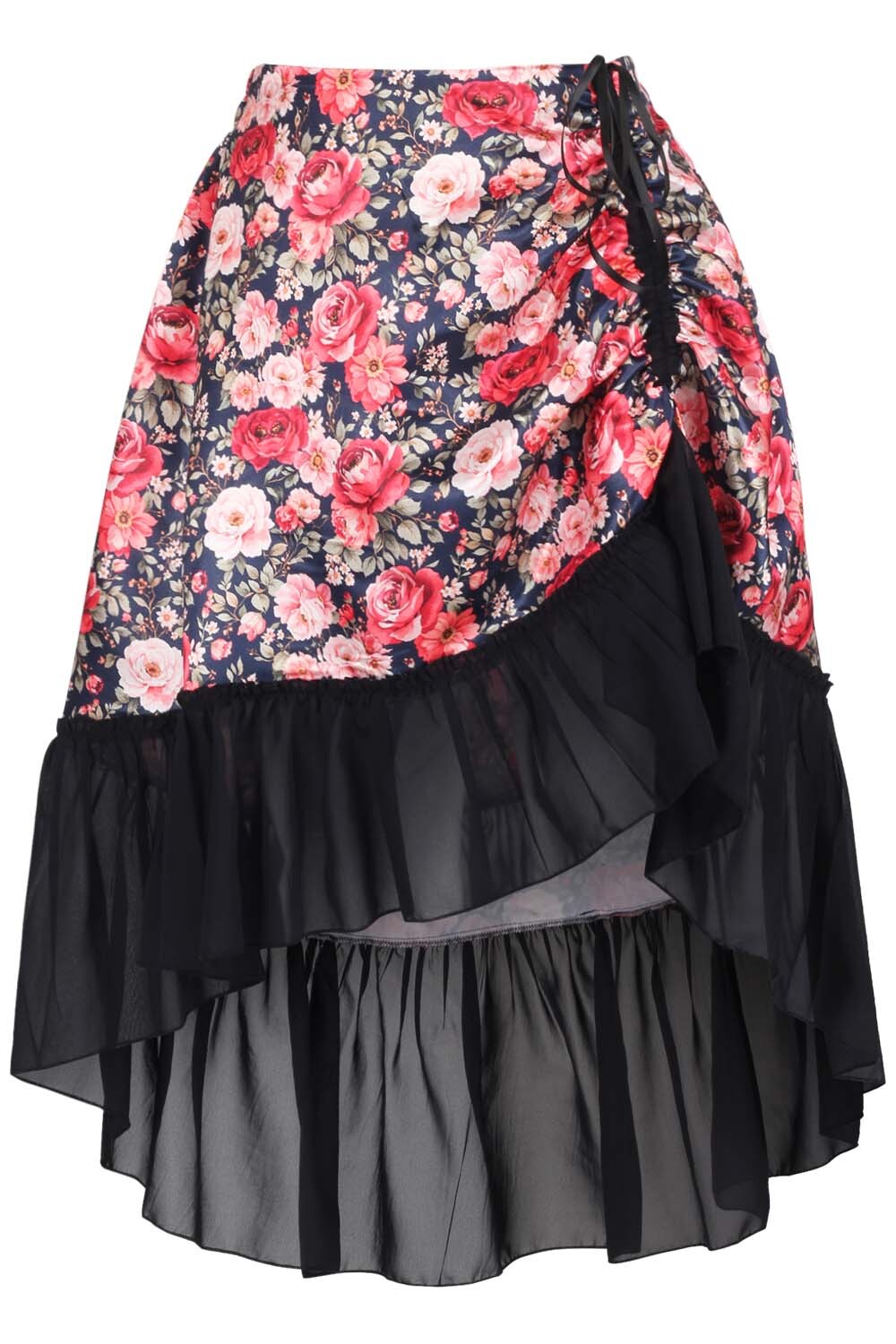 Audene Floral Overbust Corset and Skirt Co-Ord Set