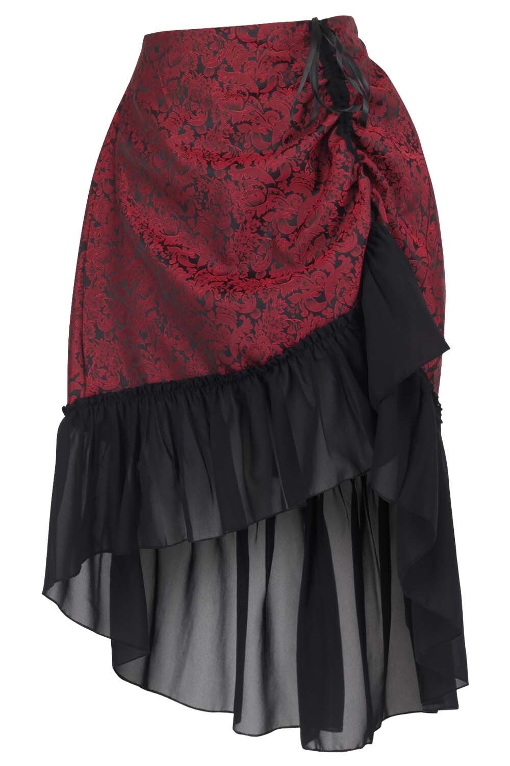Aerith Brocade Overbust Corset and Skirt Co-ord Set