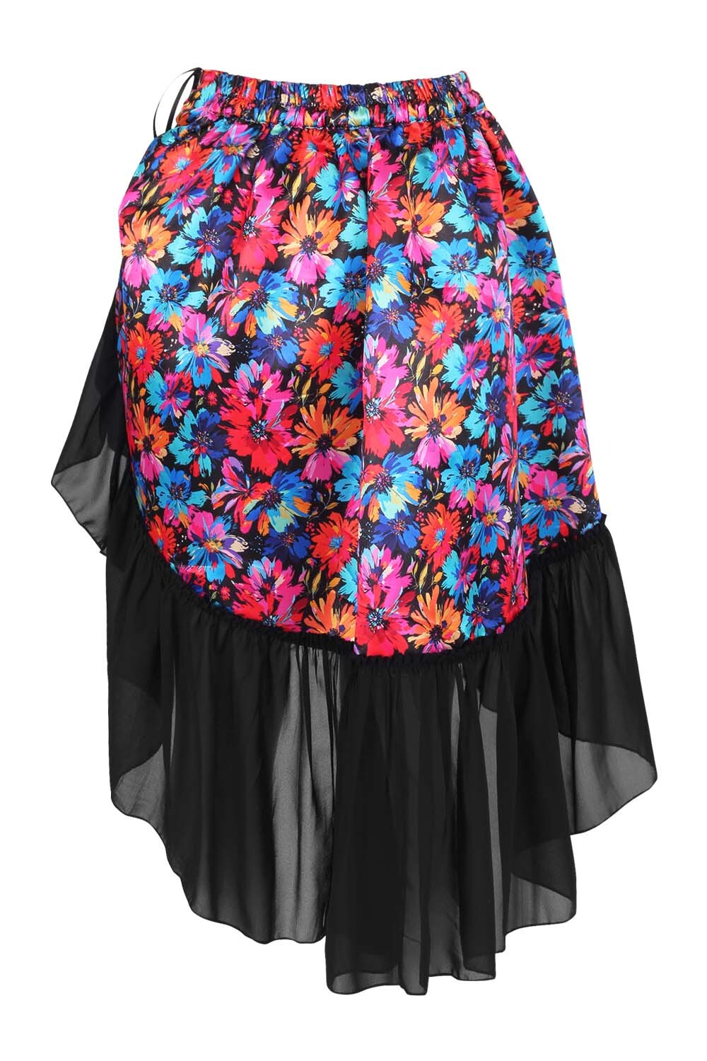 Etsuko Florals Overbust Corset and Skirt Co-Ord Set
