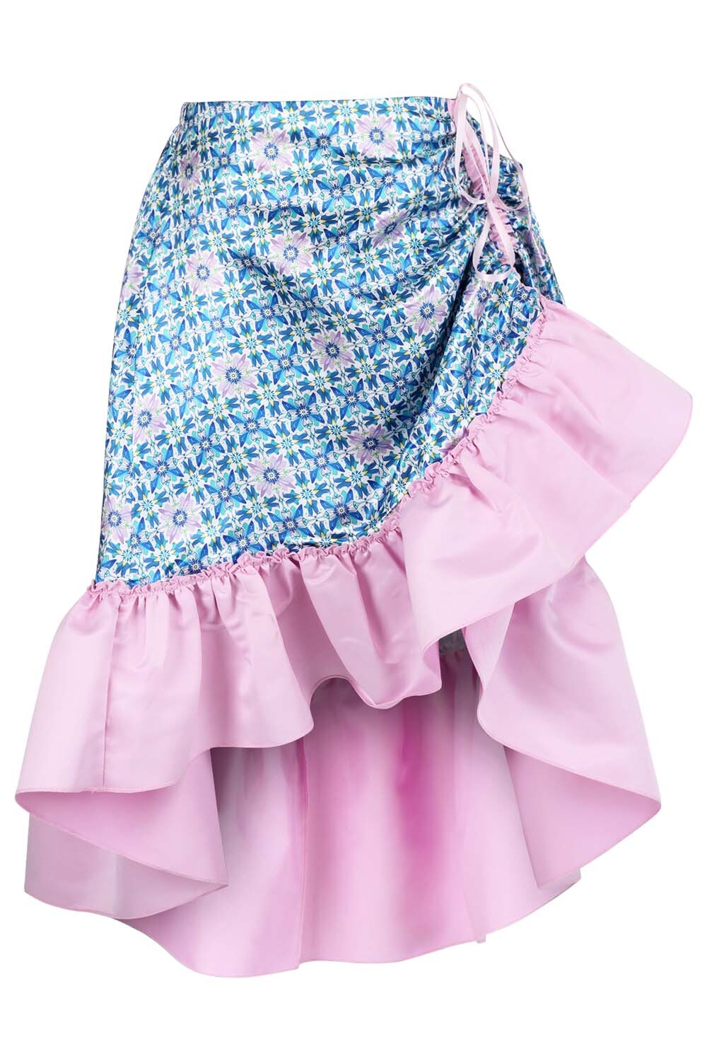 Chiyeko Printed Waist Trainer Corset and Skirt Co-ord Set