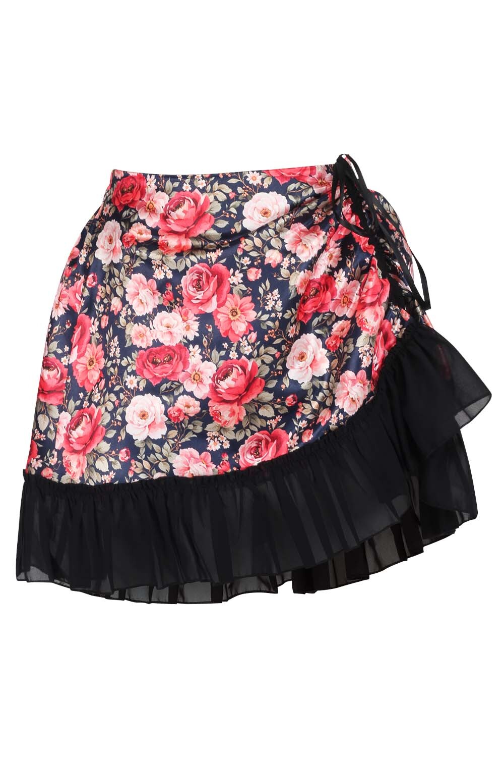 Audene Floral Overbust Corset and Skirt Co-Ord Set