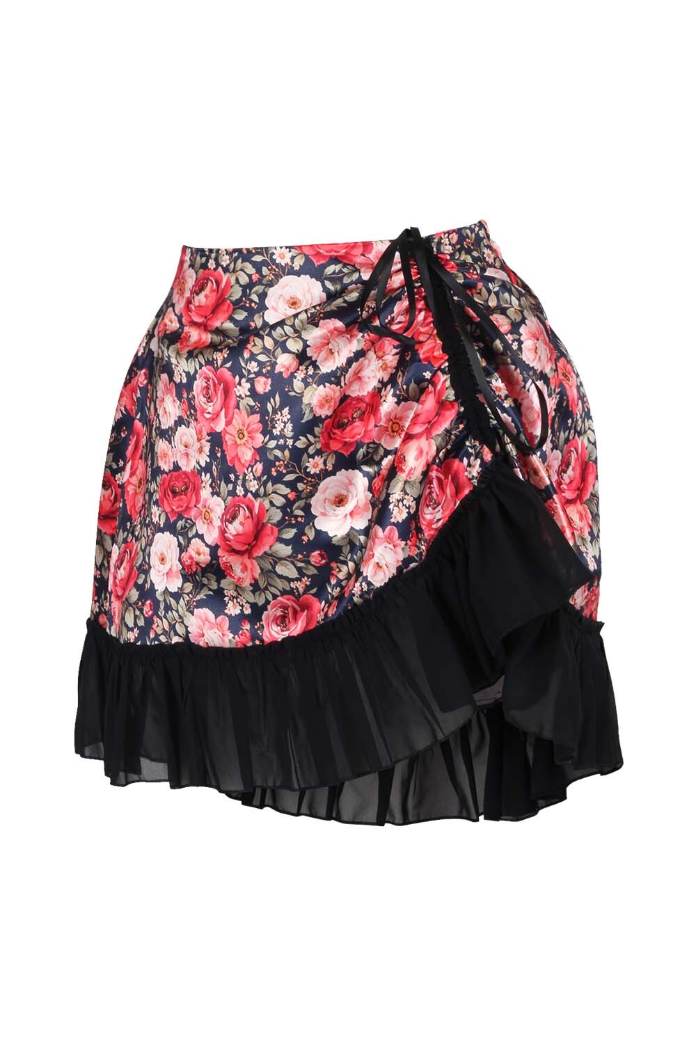 Audene Floral Overbust Corset and Skirt Co-Ord Set