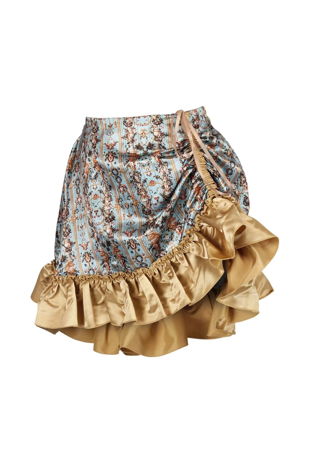 Erda Printed Waist Trainer Corset and Skirt Co-ord Set