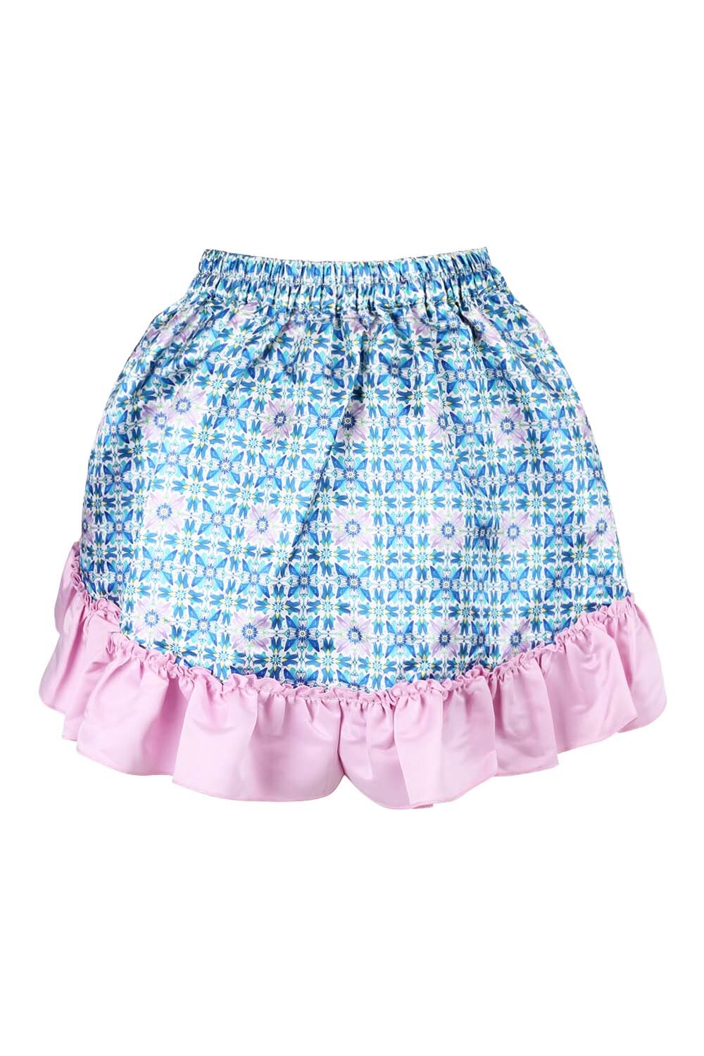 Chiyeko Printed Waist Trainer Corset and Skirt Co-ord Set