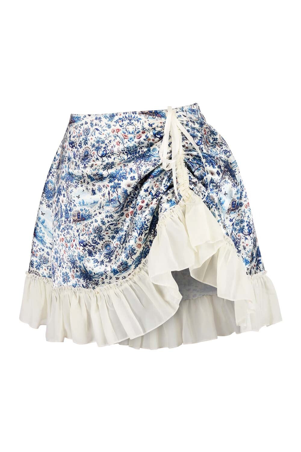 Bevie Floral Waist Trainer Corset and Skirt Co-ord Set