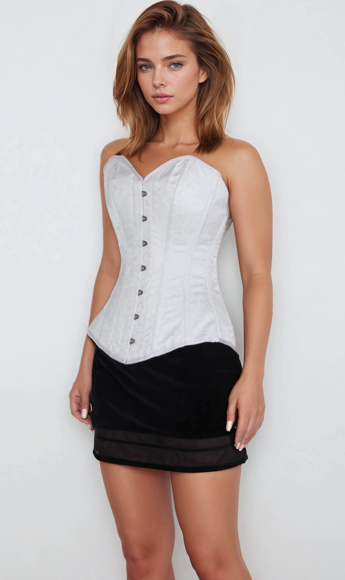 CD-153 - Ida White Gothic Corset
