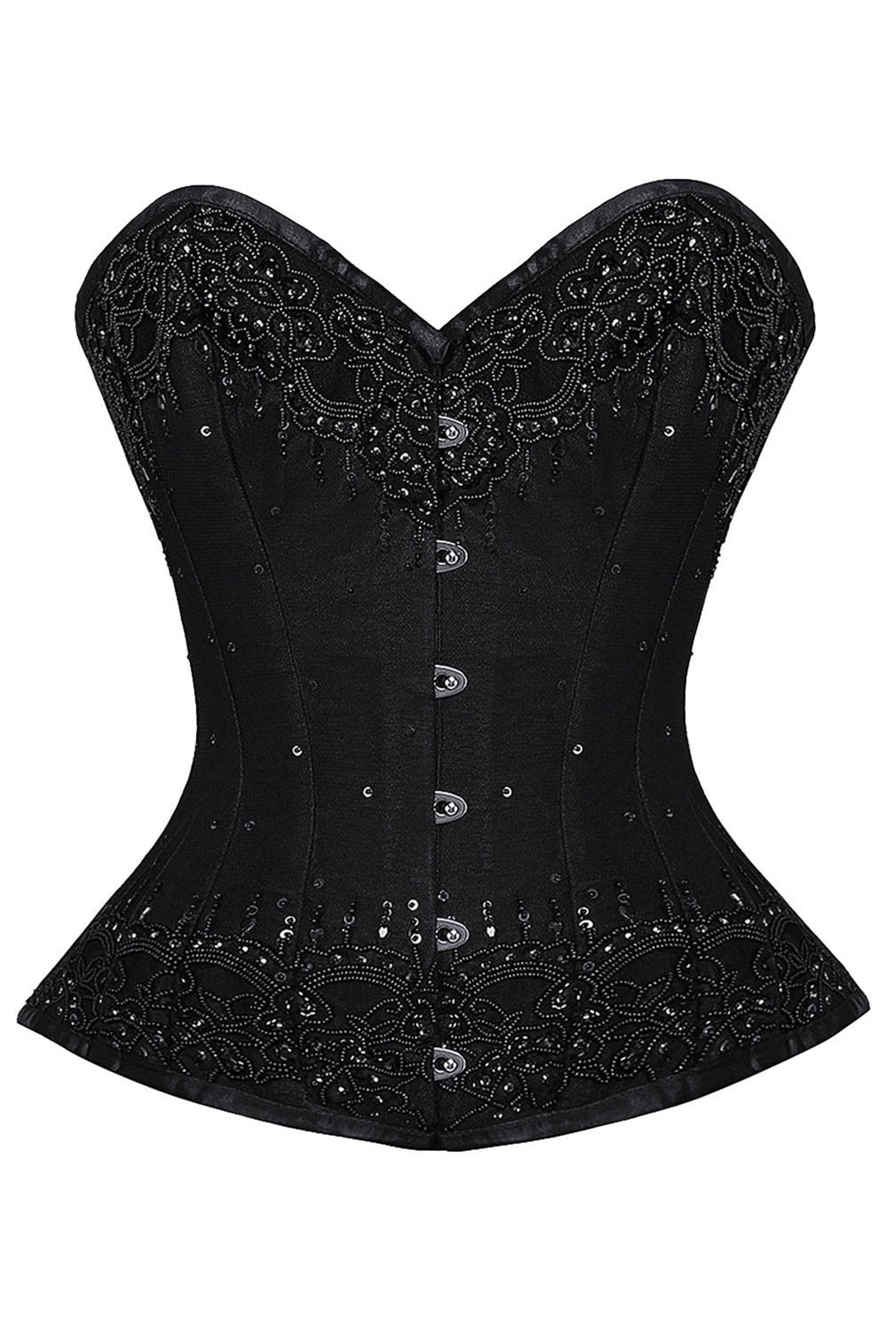 Carita Black Overbust Couture Corset