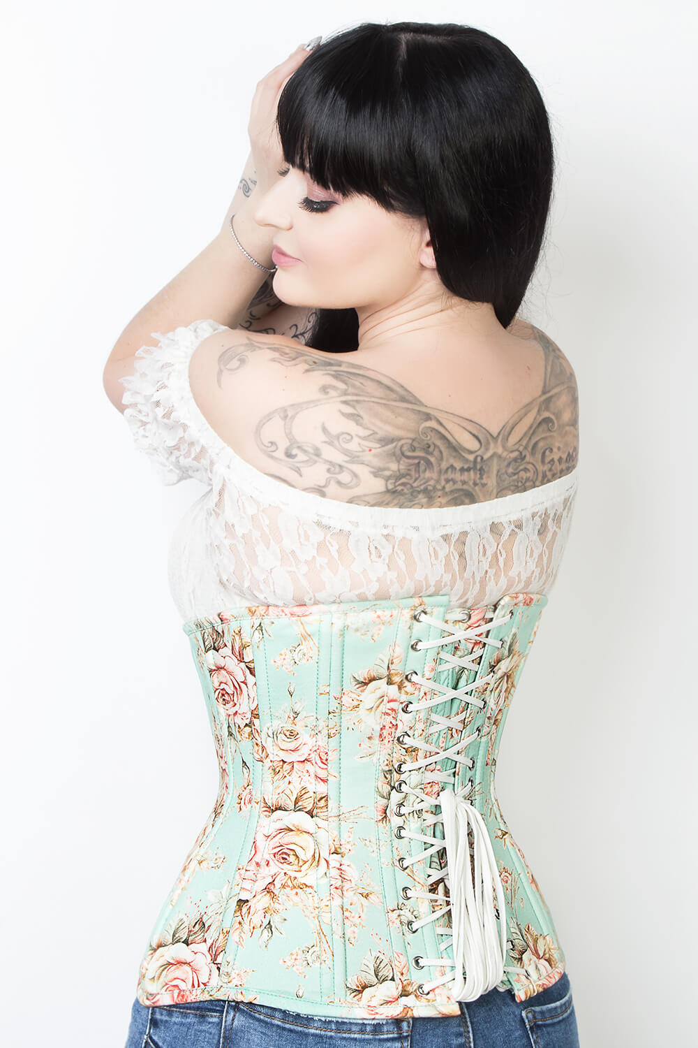 Cotton Printed Waist Training Corset (ELC-102)