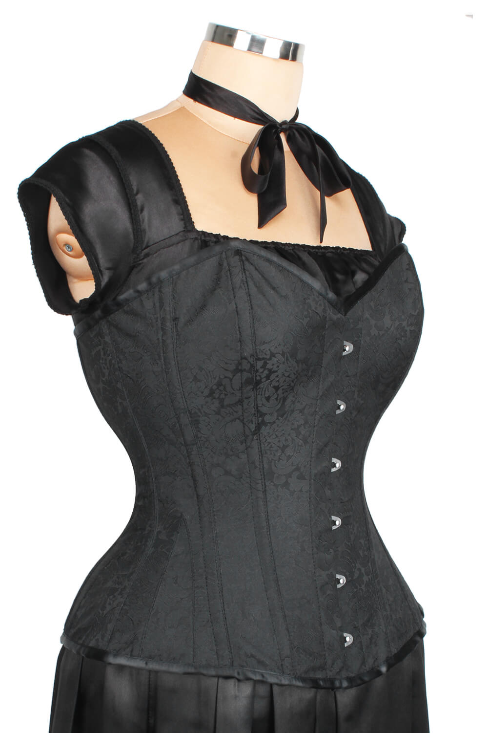EL-181 - Custom Made Waist Reducing Overbust Brocade Corset (ELC-301)