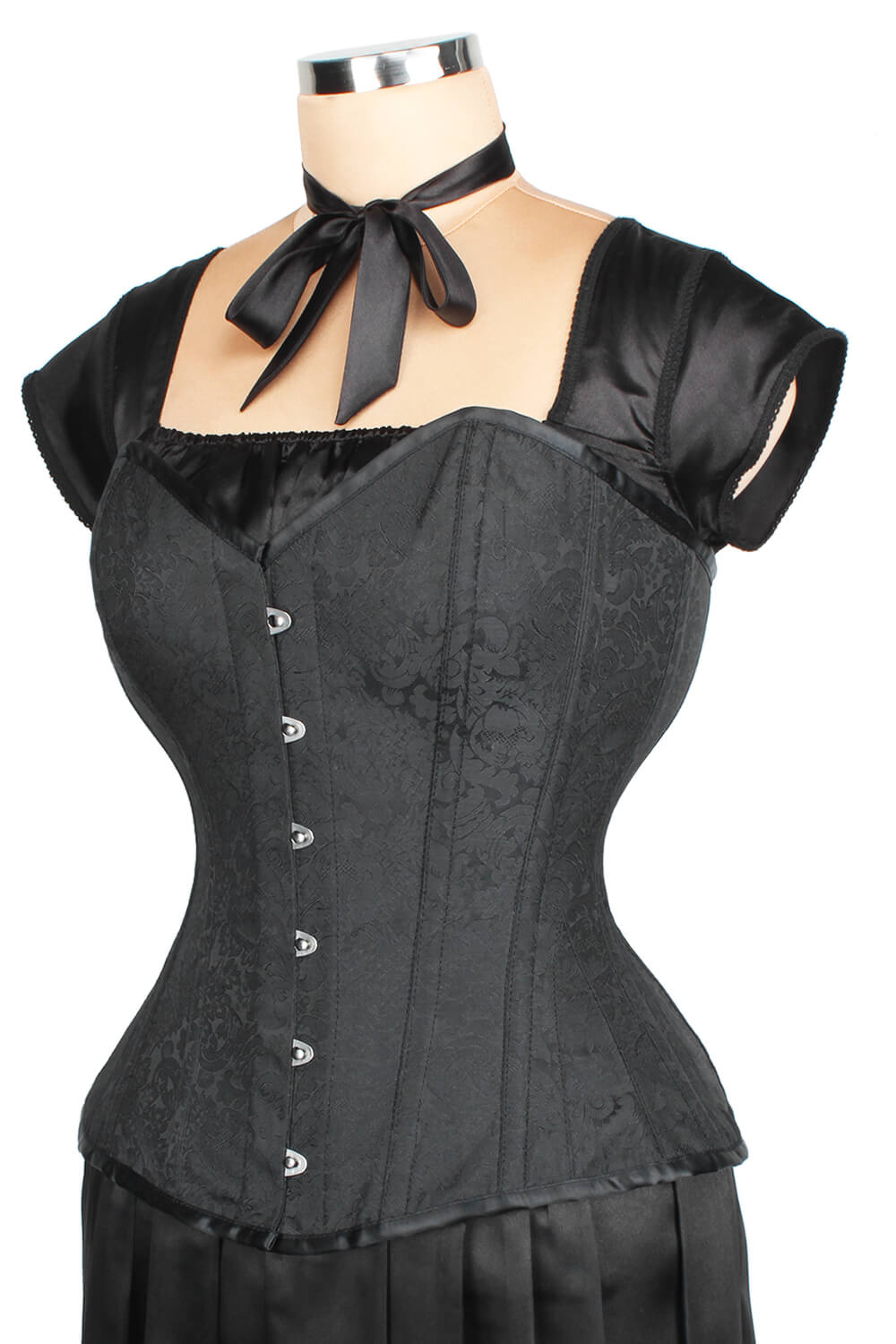 EL-181 - Custom Made Waist Reducing Overbust Brocade Corset (ELC-301)