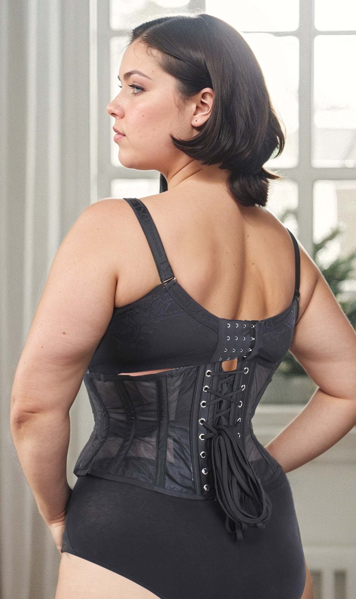 Underbust Waspie Mesh Corset