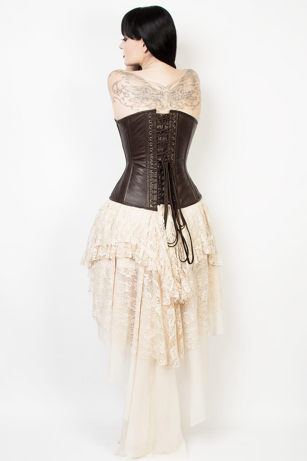 GX-340 - Ivory Lace Gothic Skirt