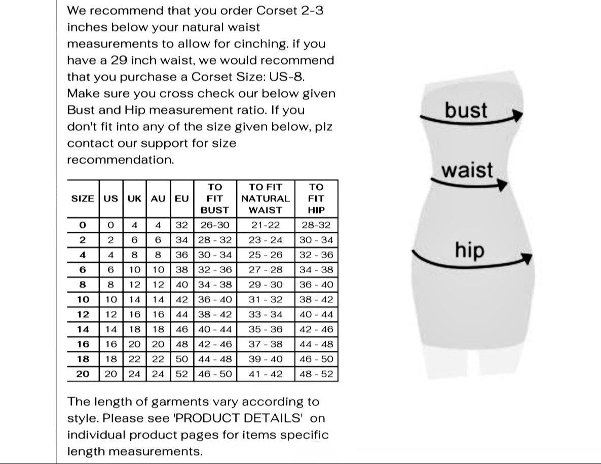 Betsy Steel Boned Curvy Corset