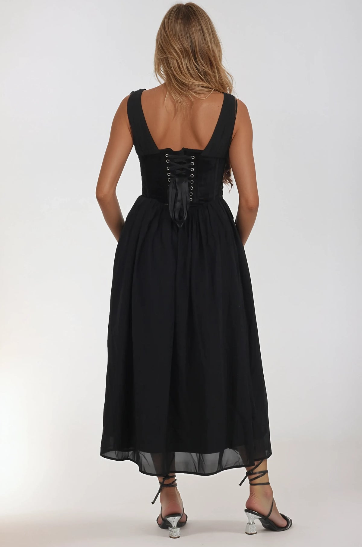 Jeessica Black Corset Dress