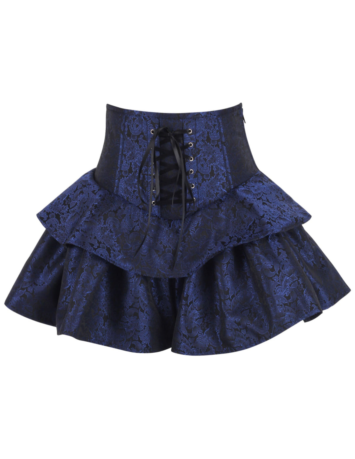 Lavonna Blue Brocade Corset Skirt