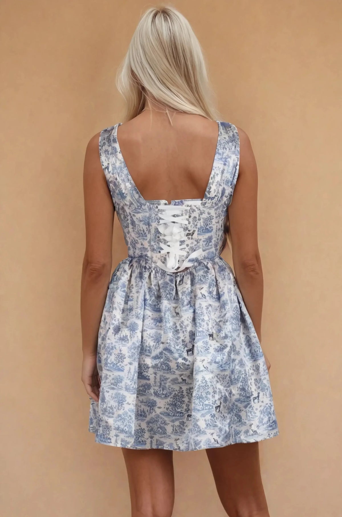 Suelyn Parisian Toile Custom Made Corset Dress