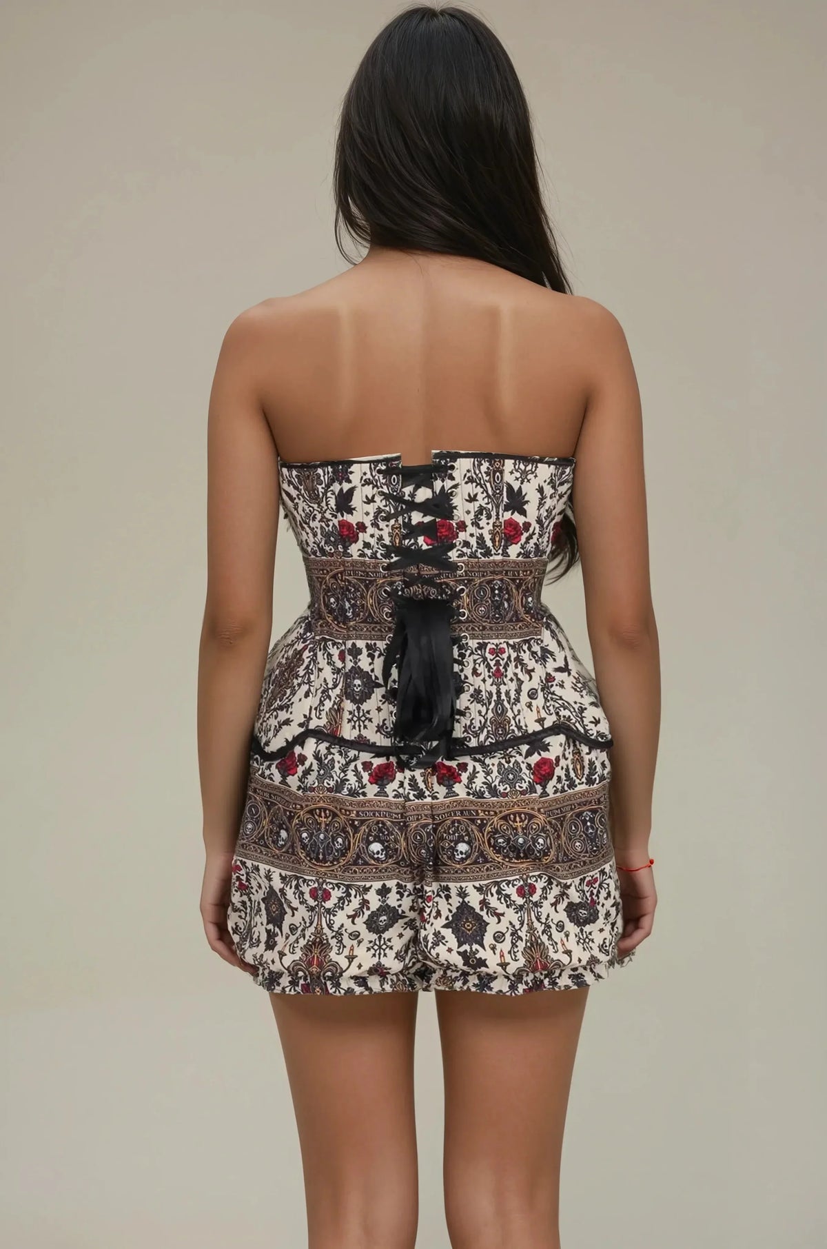 Leyah Sanctum Noir Custom Made Corset and Bloomer Set