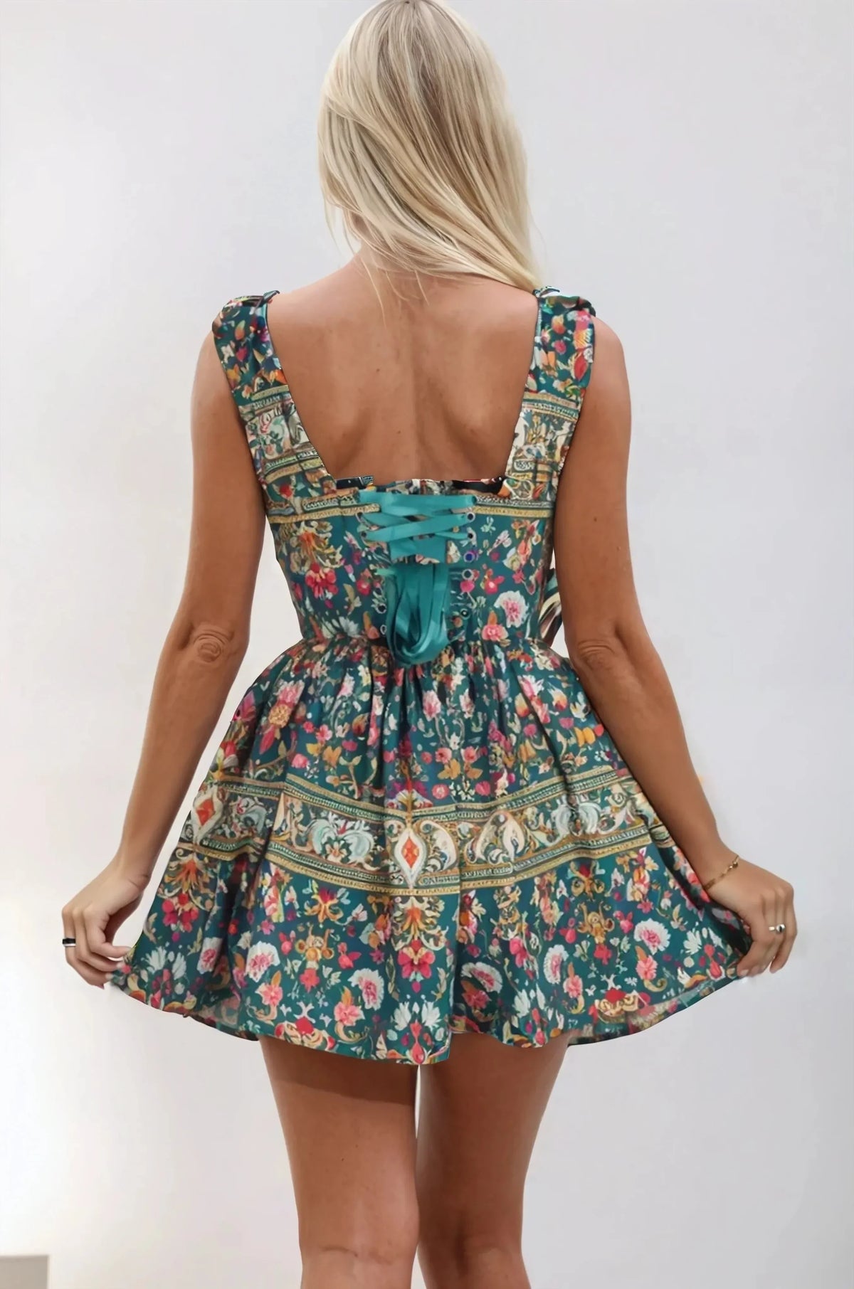 Wendye Vibrant Elegance Custom Made Corset Dress
