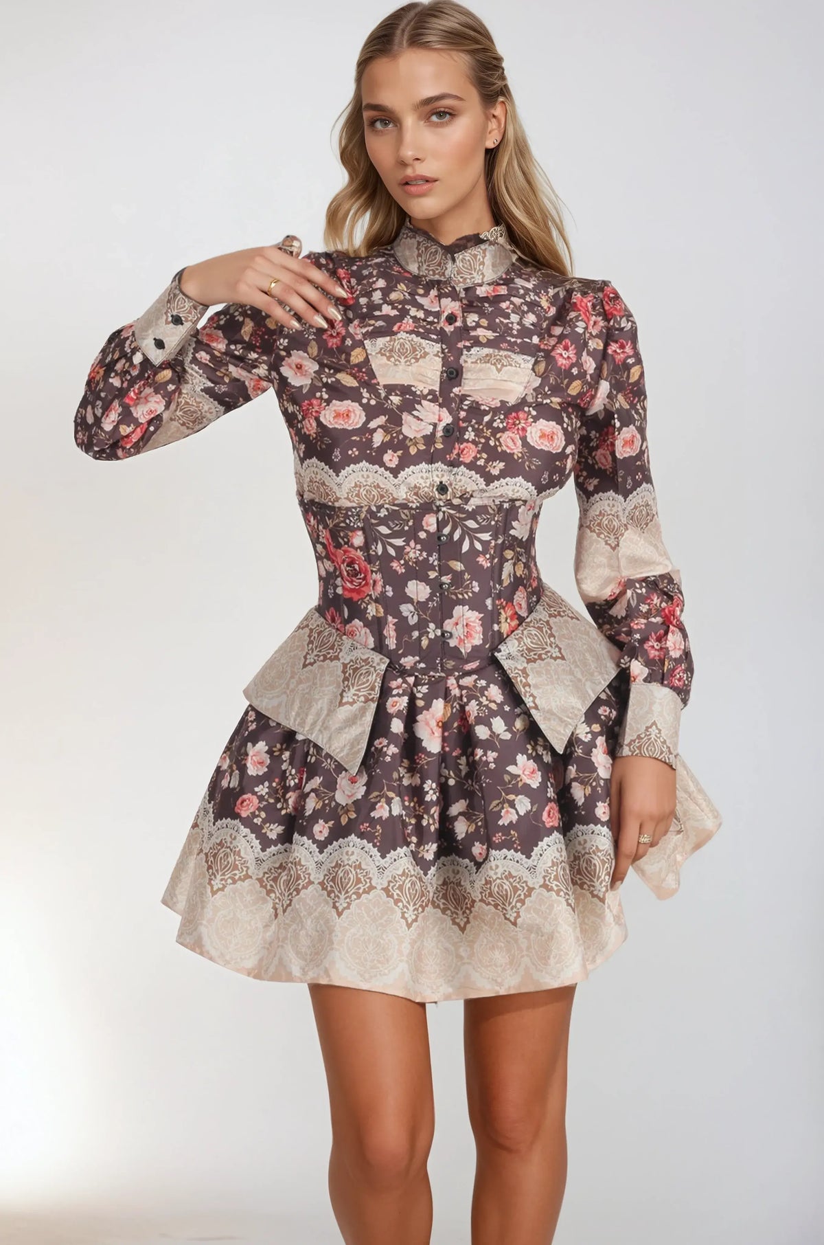 Chellsie Victorian Rose Lace Costume Set