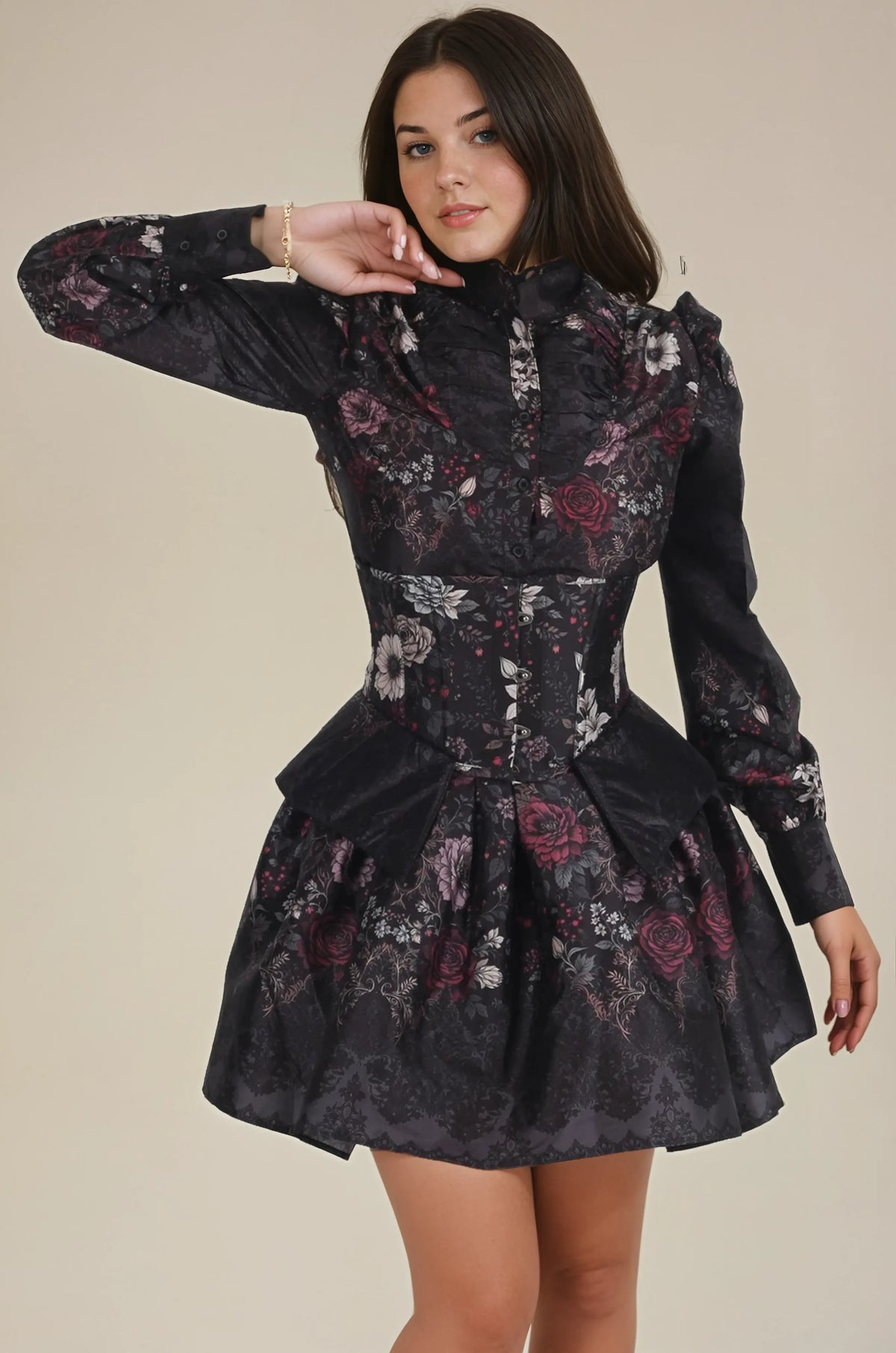 Willena Midnight Mourning Lace Costume Set