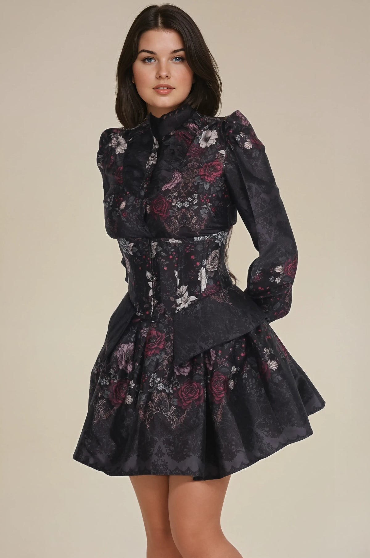 Willena Midnight Mourning Lace Costume Set