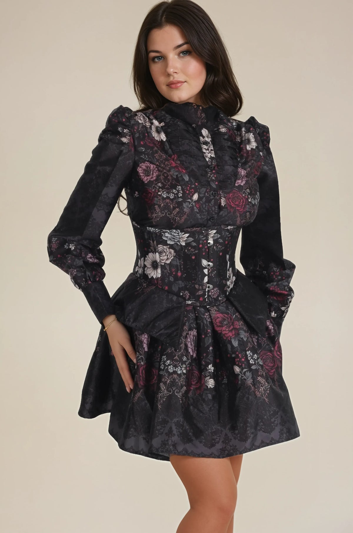 Willena Midnight Mourning Lace Costume Set