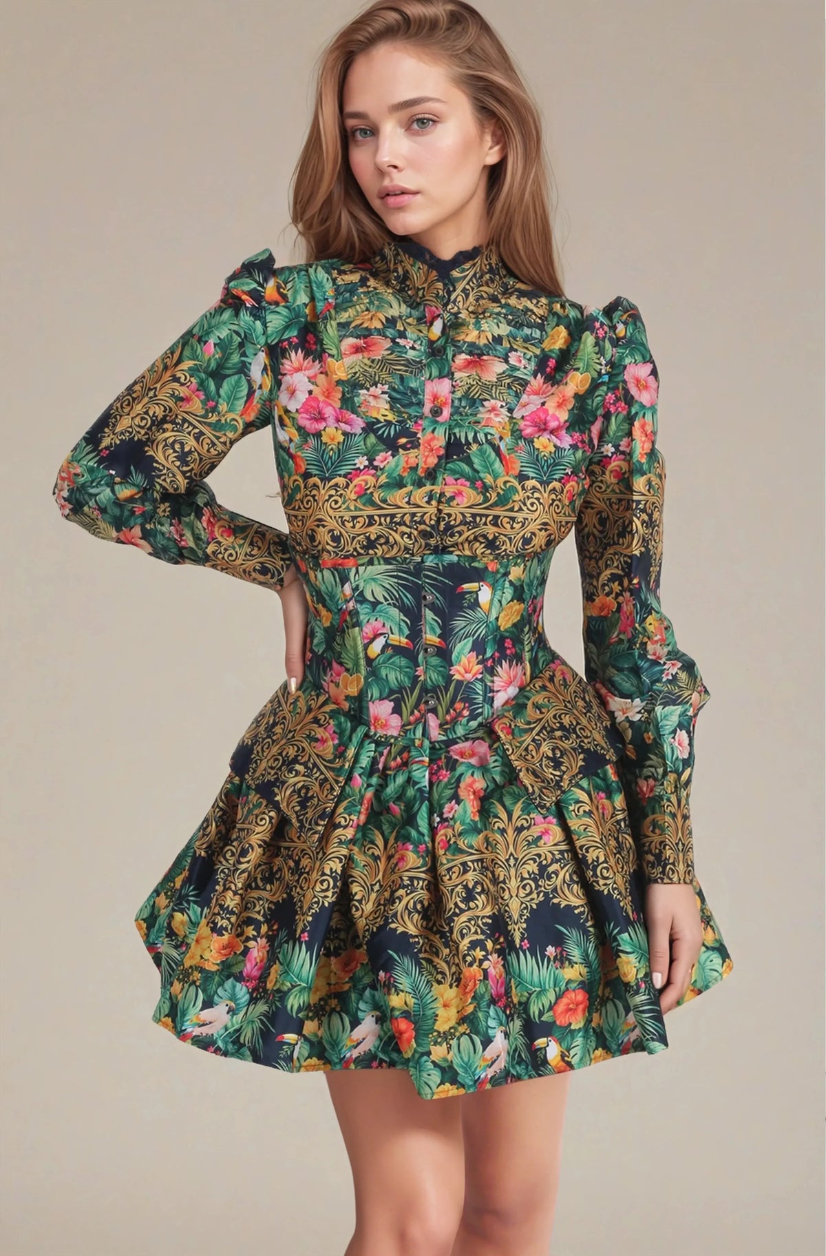 Tuesdee Midnight Gold Costume Set