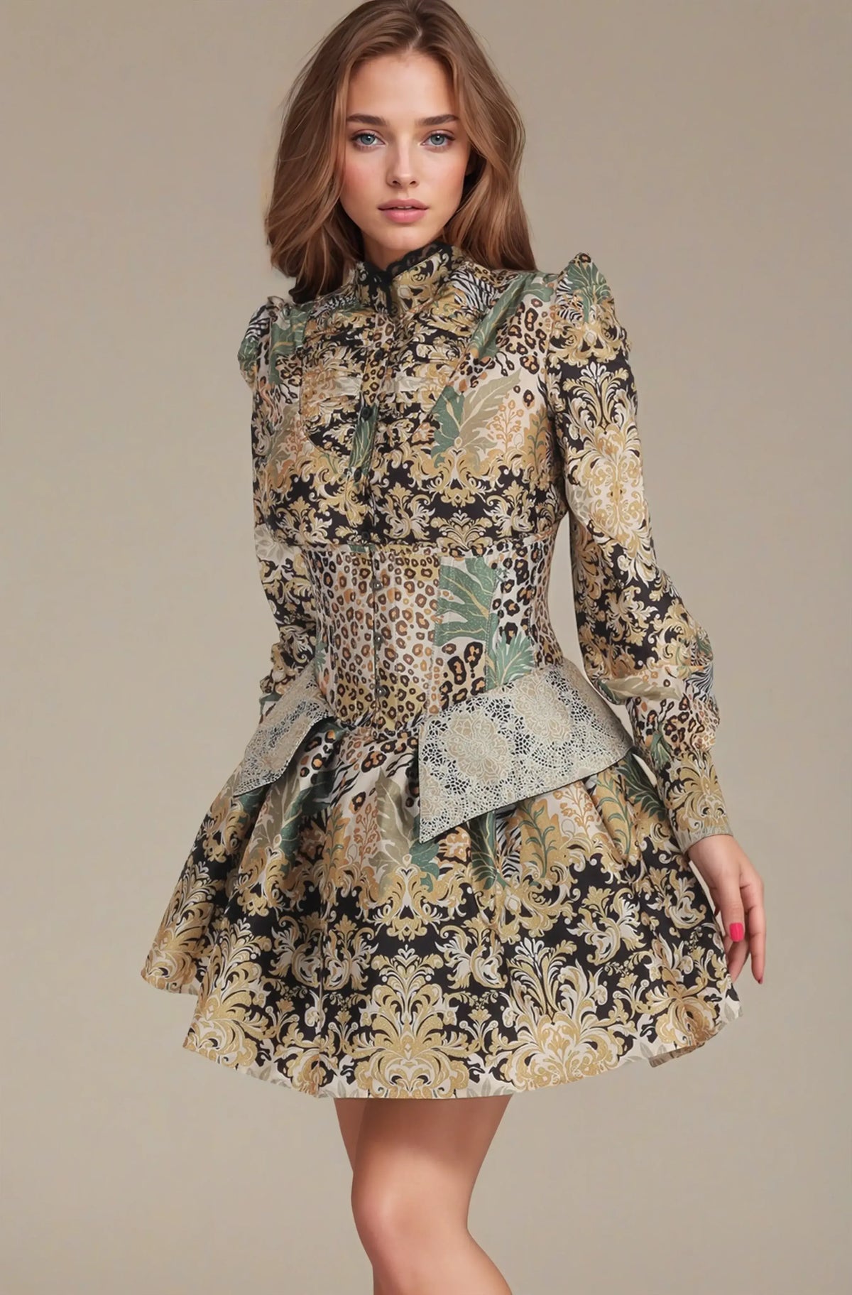 Blithe Baroque Wildscape Underbust Custom Made Corset