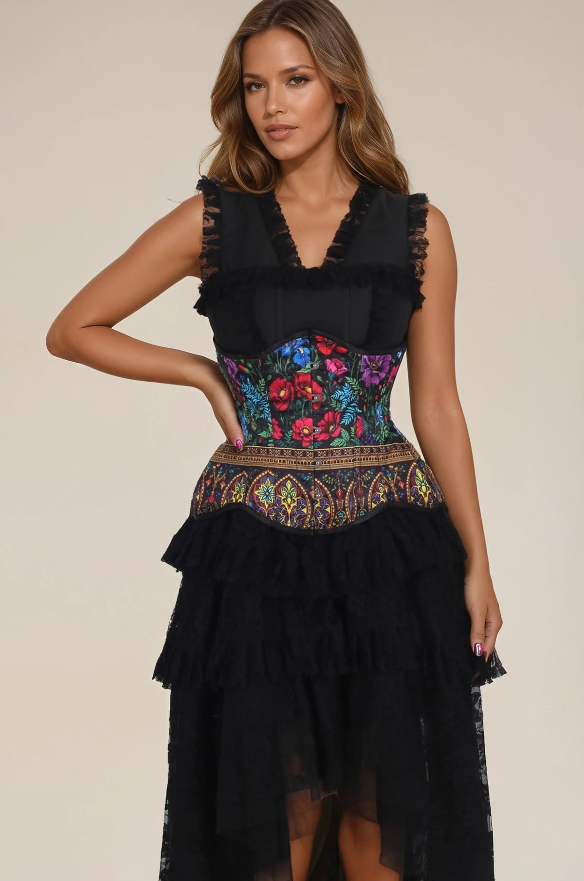 Darleane Gothic Bloom Radiance Corset
