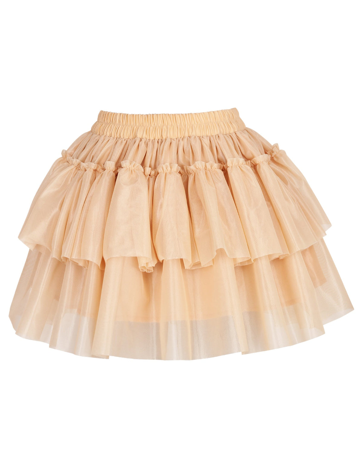 Corlee Layered Nude Tulle Skirt