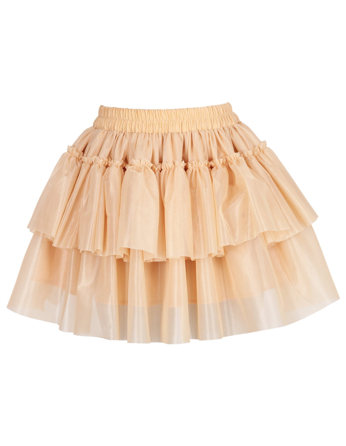 Corlee Layered Nude Tulle Skirt
