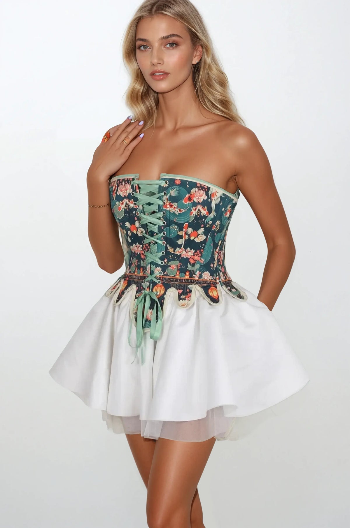 Sharman Koi Calm Custom Made Corset